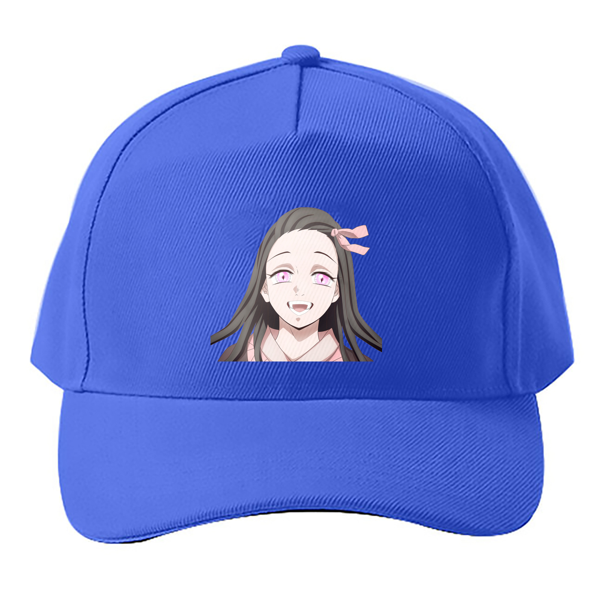 （画像用） 鬼滅の刃（きめつのやいば）竈門 禰󠄀豆子／かまど ねずこ Kamado Nezuko ベースボールキャップ 綿100％ 男女兼用 帽子 スポーツ